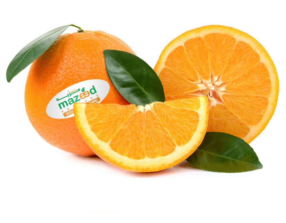 Mazeed orange with slice and leaves